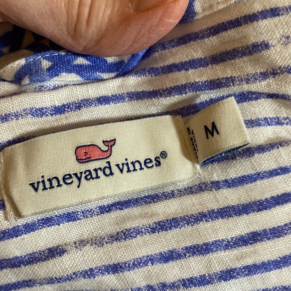❤️Vineyard Vines 3/4 Sleeve Linen Lucaya Tunic Size medium - Picture 5 of 6